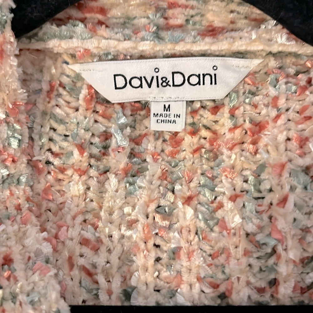 DAVI & DANI NWOTCream Chunky Knit Cardigan Sweater - Picture 7 of 8